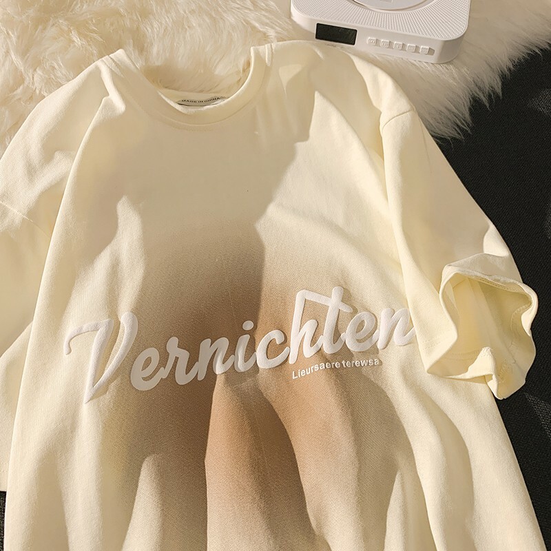 Plus Size Short Sleeve T-Shirt for Women, Harajuku Style, Round Neck, Loose Fit, Trendy Pure Cotton, Casual Y2K Fashion