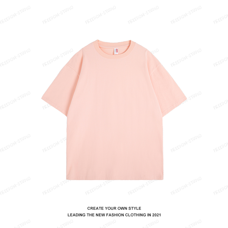 Plus Size Simple Solid Color Short Sleeve Women's Summer T-Shirt - Loose Fit Korean Style Basic Tee for Couples