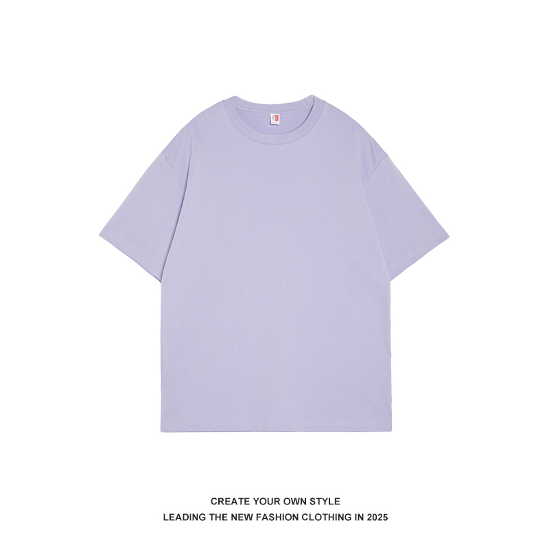 Plus Size Simple Solid Color Short Sleeve Women's Summer T-Shirt - Loose Fit Korean Style Basic Tee for Couples