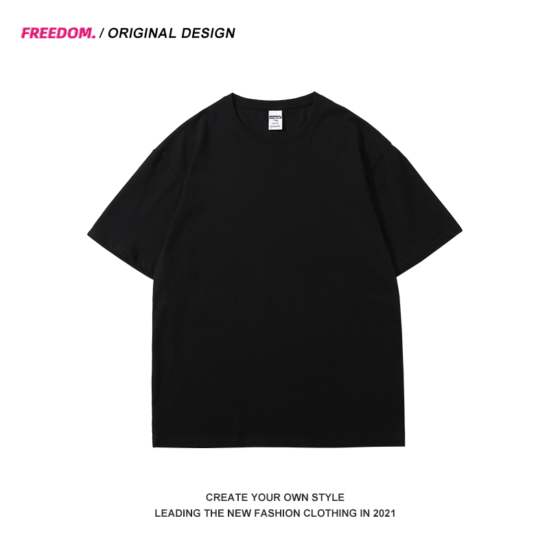 Plus Size Simple Solid Color Short Sleeve Women's Summer T-Shirt - Loose Fit Korean Style Basic Tee for Couples