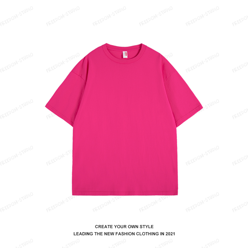 Plus Size Simple Solid Color Short Sleeve Women's Summer T-Shirt - Loose Fit Korean Style Basic Tee for Couples