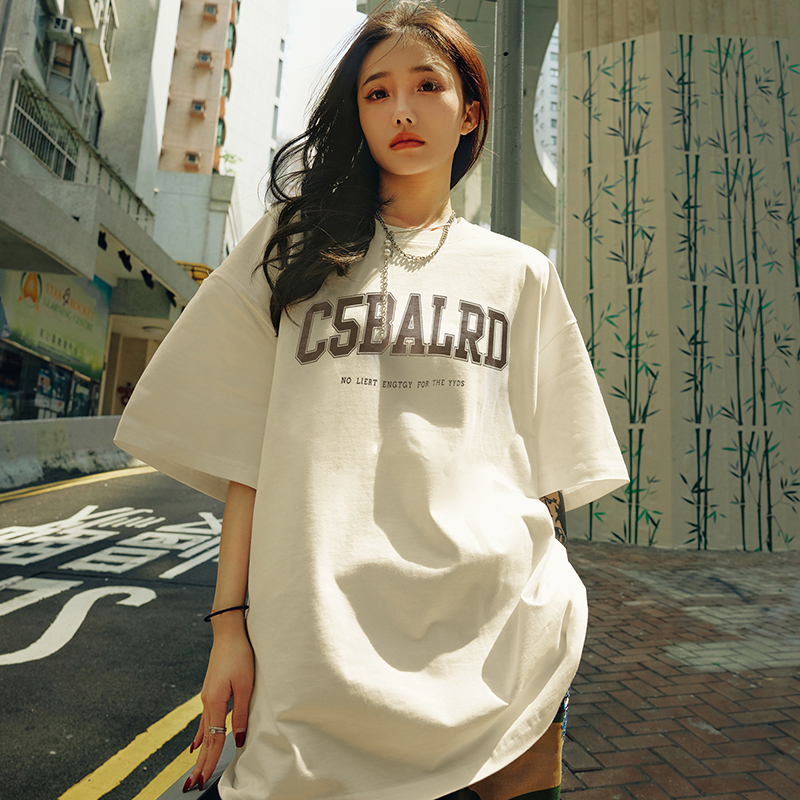 Plus Size Vintage Letter Short Sleeve T-Shirt - Trendy Heavyweight Unisex for Summer 2025 - Cool Feel American Style