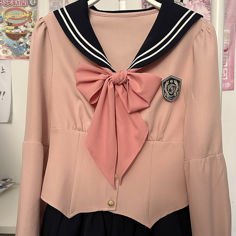 Pudding Bear JK Uniform with Women's Necktie - Versatile Japanese Style Accessories for Cute Outfits