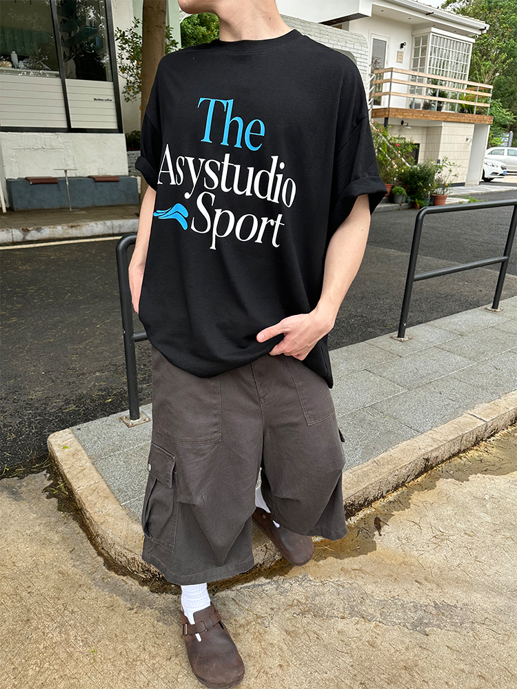 Retro American-Style Loose Wide-Leg Seven-Point Workwear Shorts for Men and Women - Trendy Summer Casual High-End Fashion