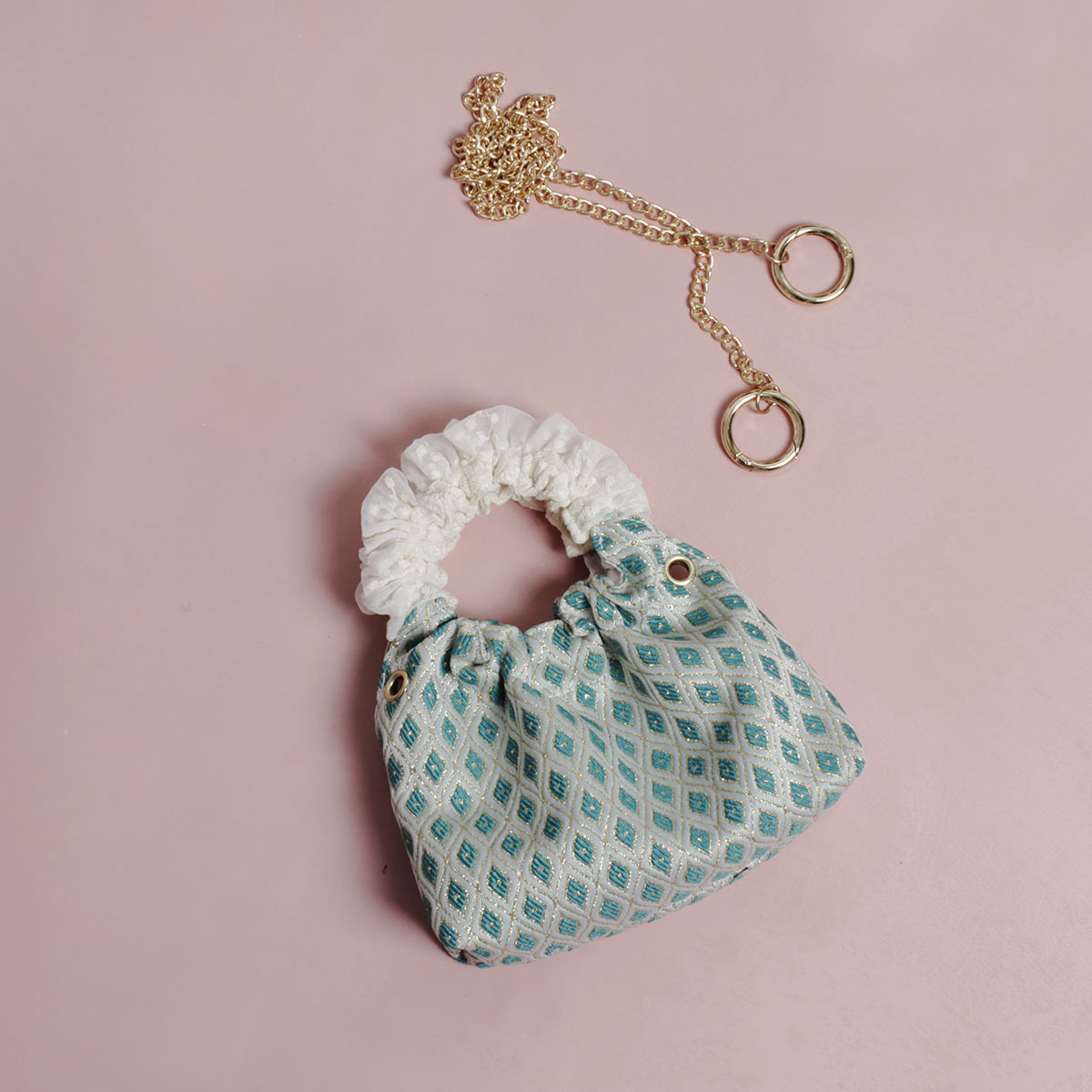 Retro Green Mini Round Handbag for Women - Cute Textured Crossbody Phone Bag, Versatile Summer Accessory