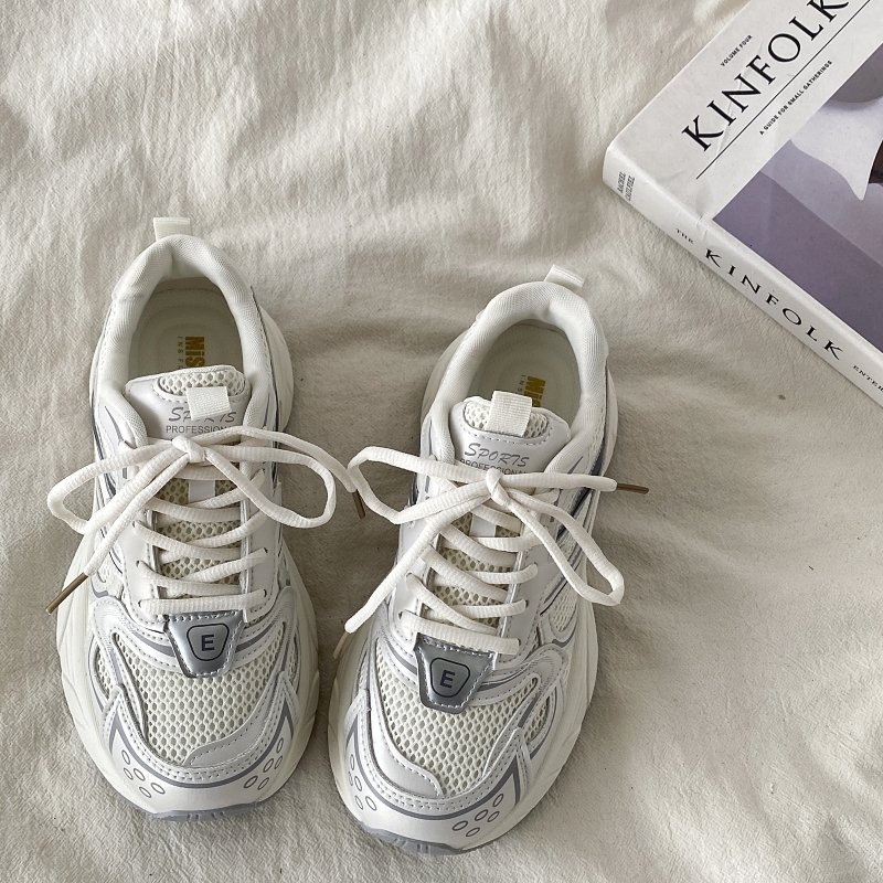 Retro Hong Kong Style Thick-Soled Height-Increasing Dad Shoes for Women - Trendy, Lightweight, Versatile Casual Sports Footwear