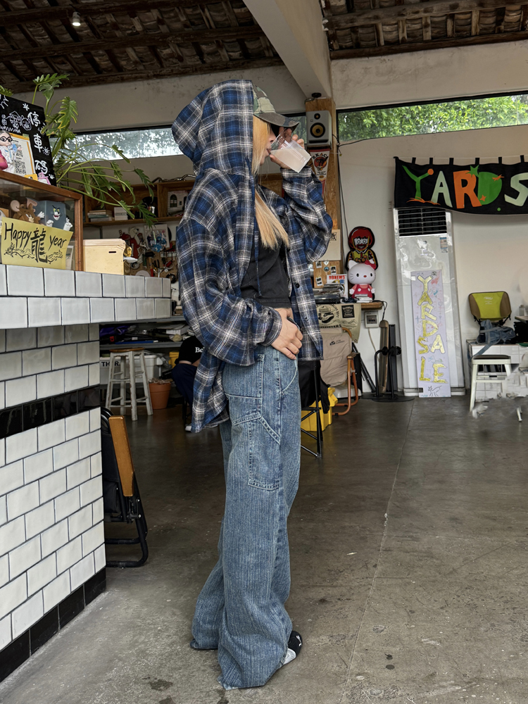 Retro Loose-Fit Straight-Leg Jeans for Men and Women - 2024 Summer Bamboo Cotton Wash, American Style Fashion Trend