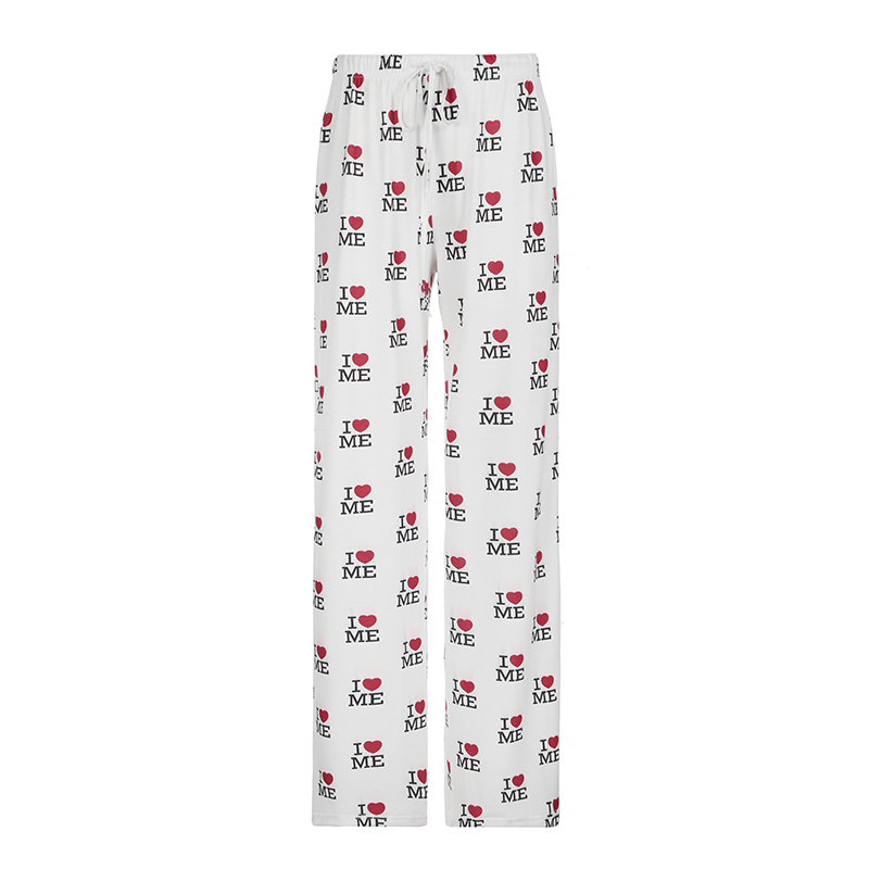 Slimming High Elastic Printed Wide-Leg Pants - Casual Versatile Floor-Length Trousers for Comfortable Lazy Style