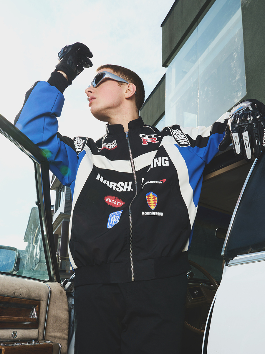 Street Racing Jacket - Harsh and Cruel Design, Urban Style, Trendy Fashion Outerwear