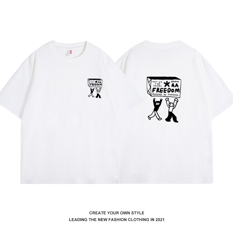 Summer Fun Street Style Funny Print Short Sleeve T-Shirt Unisex - Trendy Casual Graphic Tee for 90s Inspired Fashion