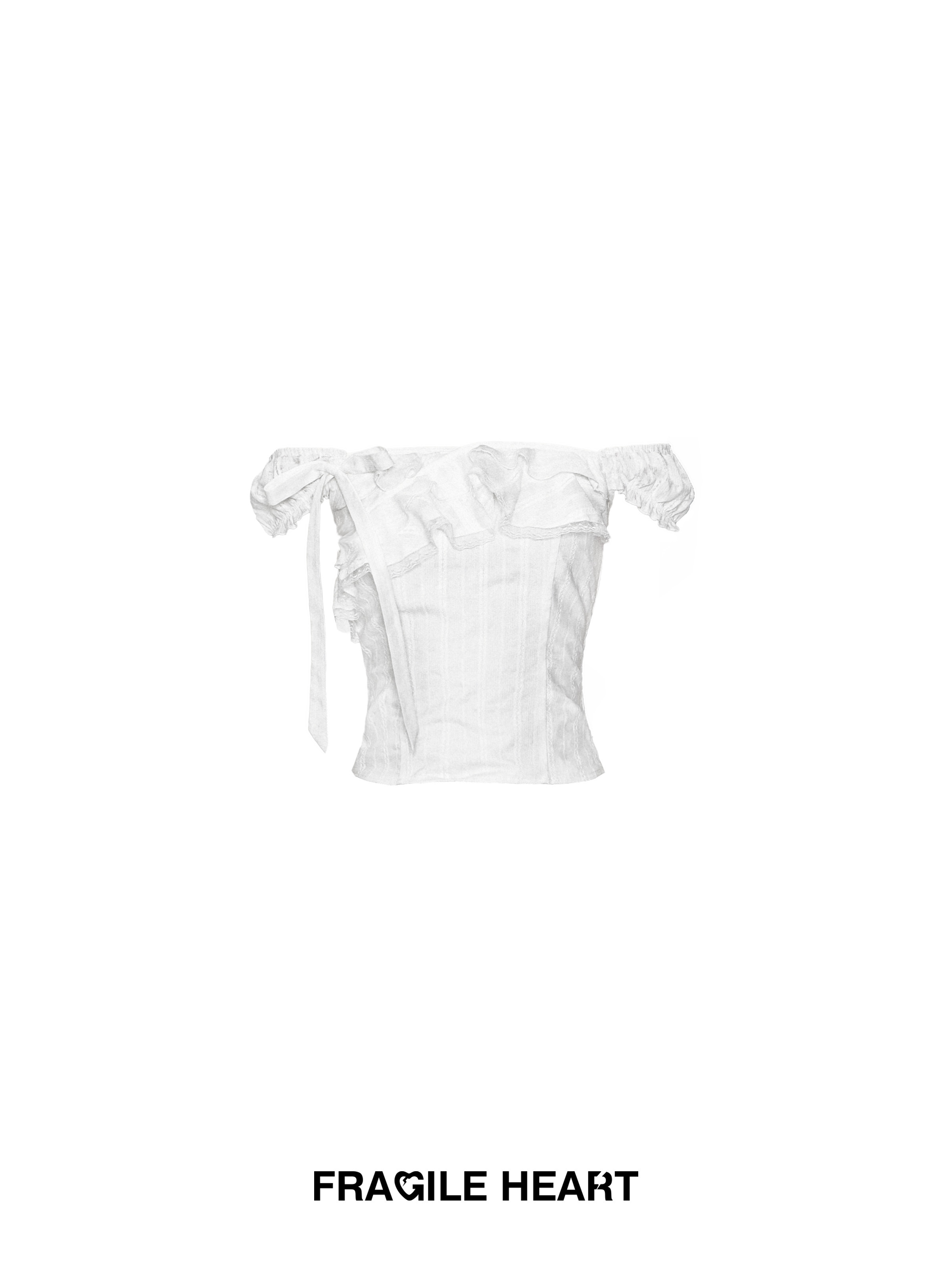 Summer Melody French Lace Off-Shoulder Top - Two-Way One-Shoulder T-Shirt, Perfect for Y2K and Korean Style Fashion