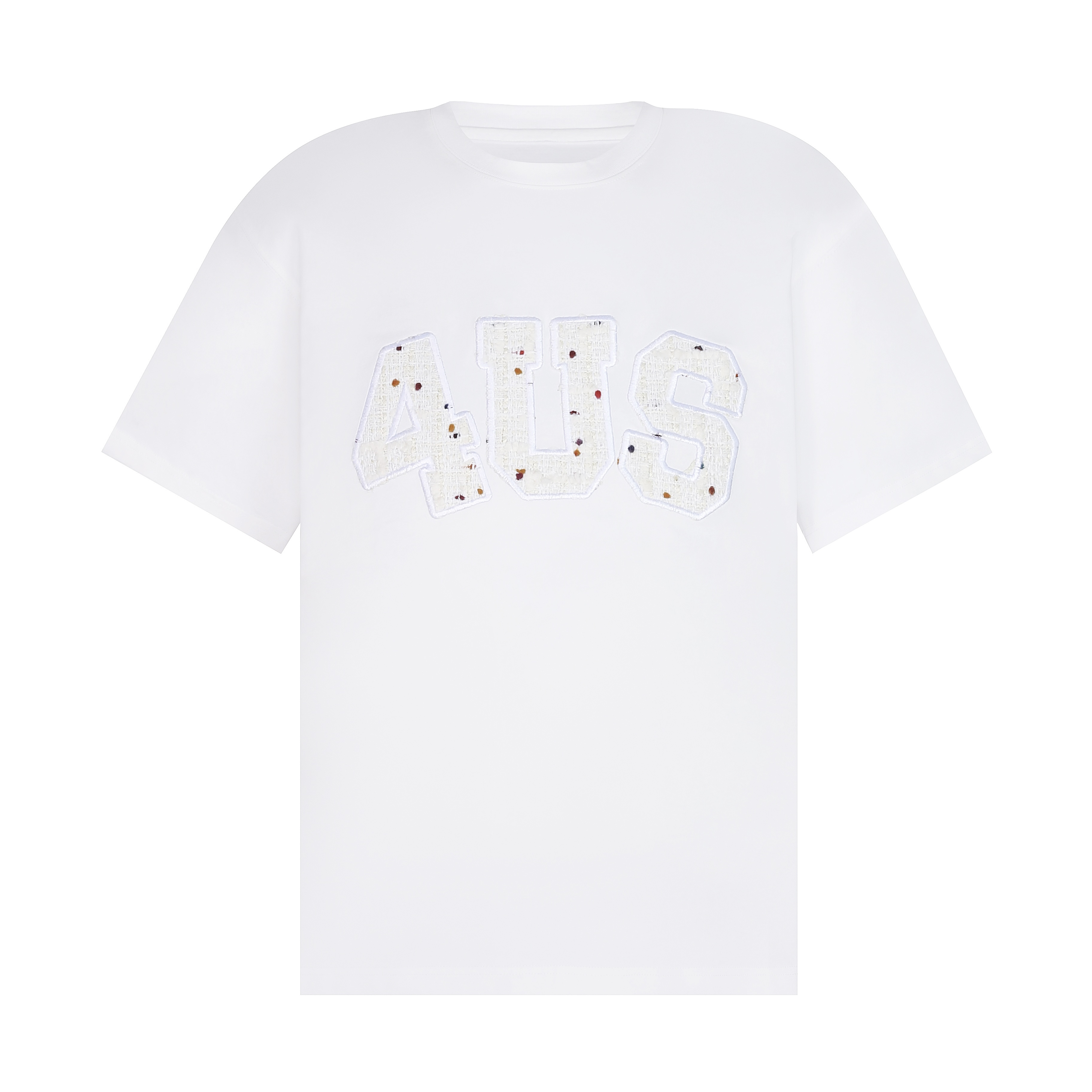 Summer Patch Embroidery Little Chanel Style Couple Loose Round Neck T-Shirt - Short Sleeve Casual Fashion for Couples