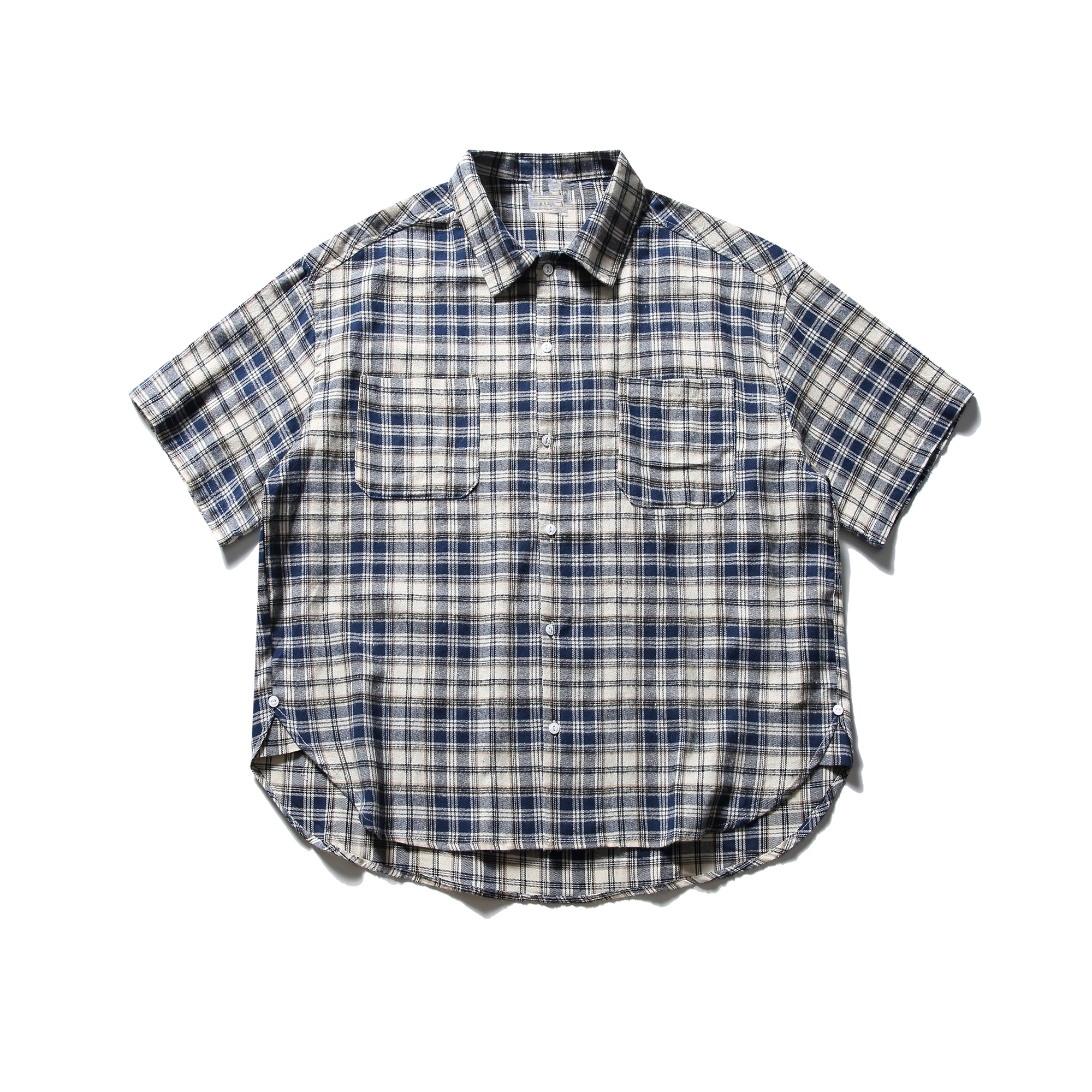 Summer Retro Plaid Short Sleeve Shirt for Men and Women - Casual Loose Fit College Style Work Shirt
