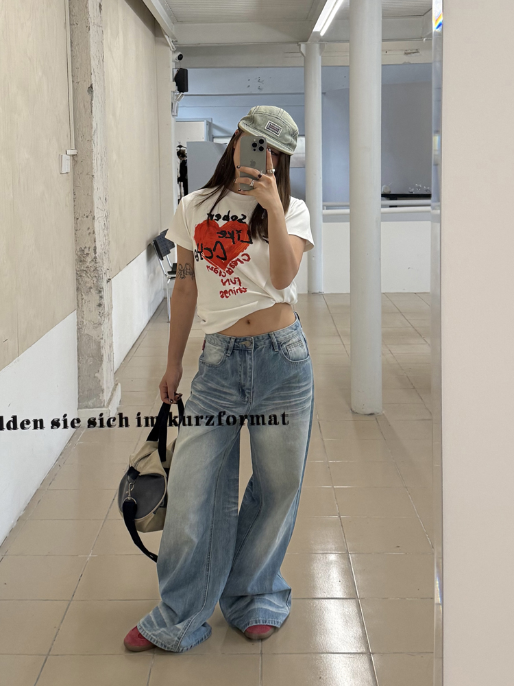 Summer Thin Washed Straight-Leg Jeans for Men and Women - American Retro Loose Fit Casual Pants