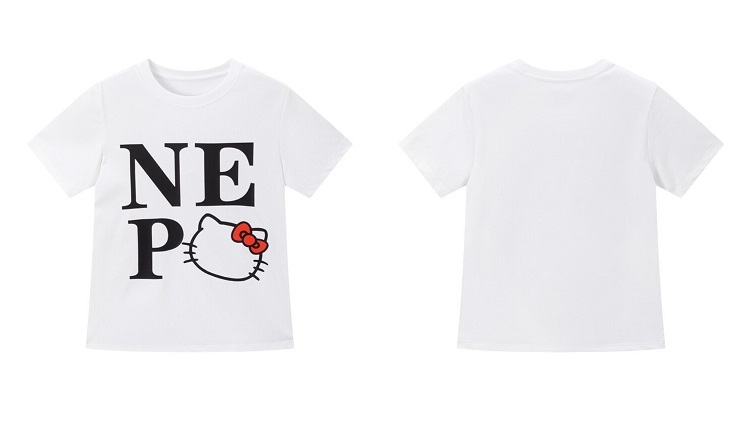 Sweet Cool Kitty Cartoon Print Short Sleeve T-Shirt for Women - Summer 2025 Slim Fit Casual Top, Cute Y2K Style