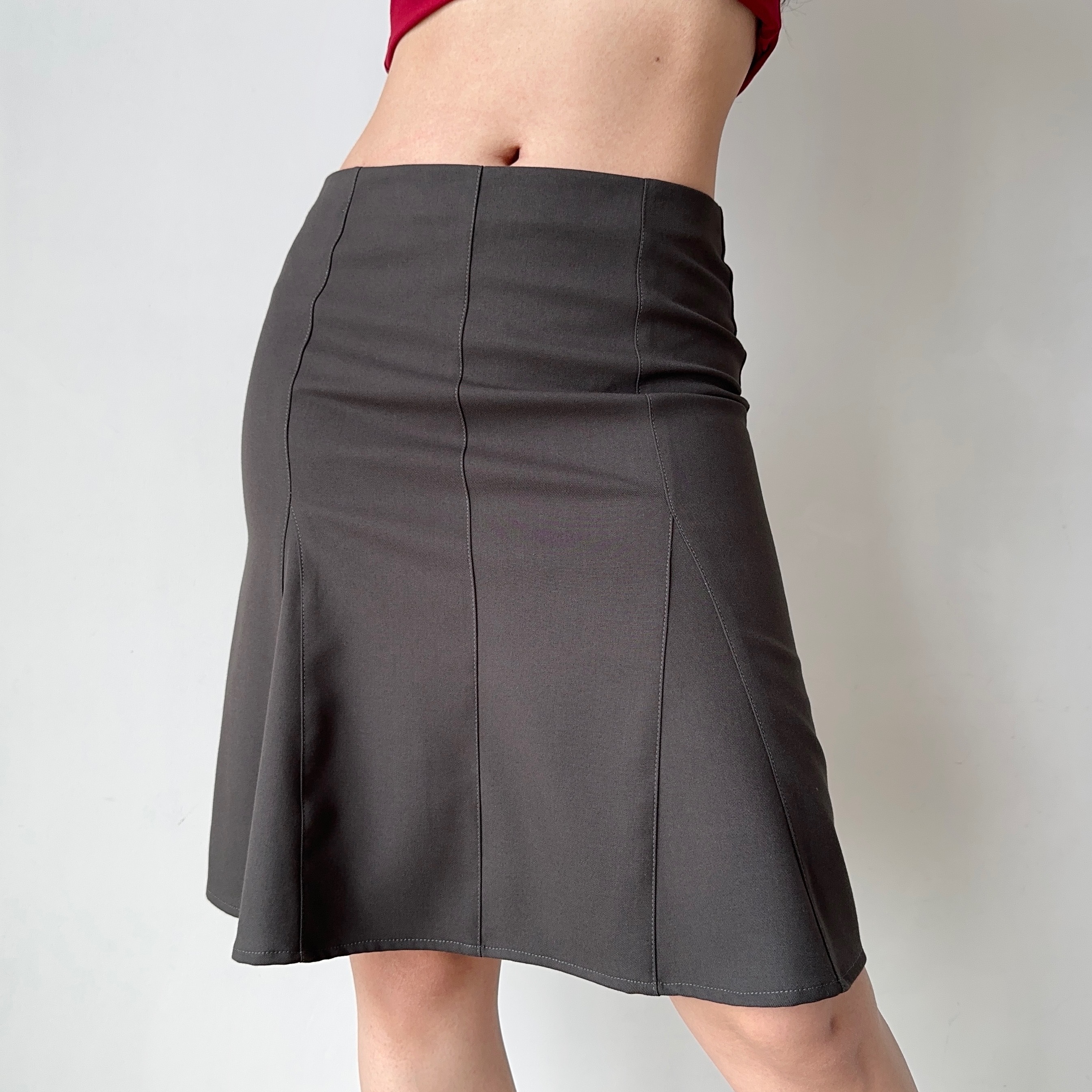 Three-Dimensional Cut Mermaid Skirt - Women's Mid-Waist A-Line Slimming Skirt in European American Style