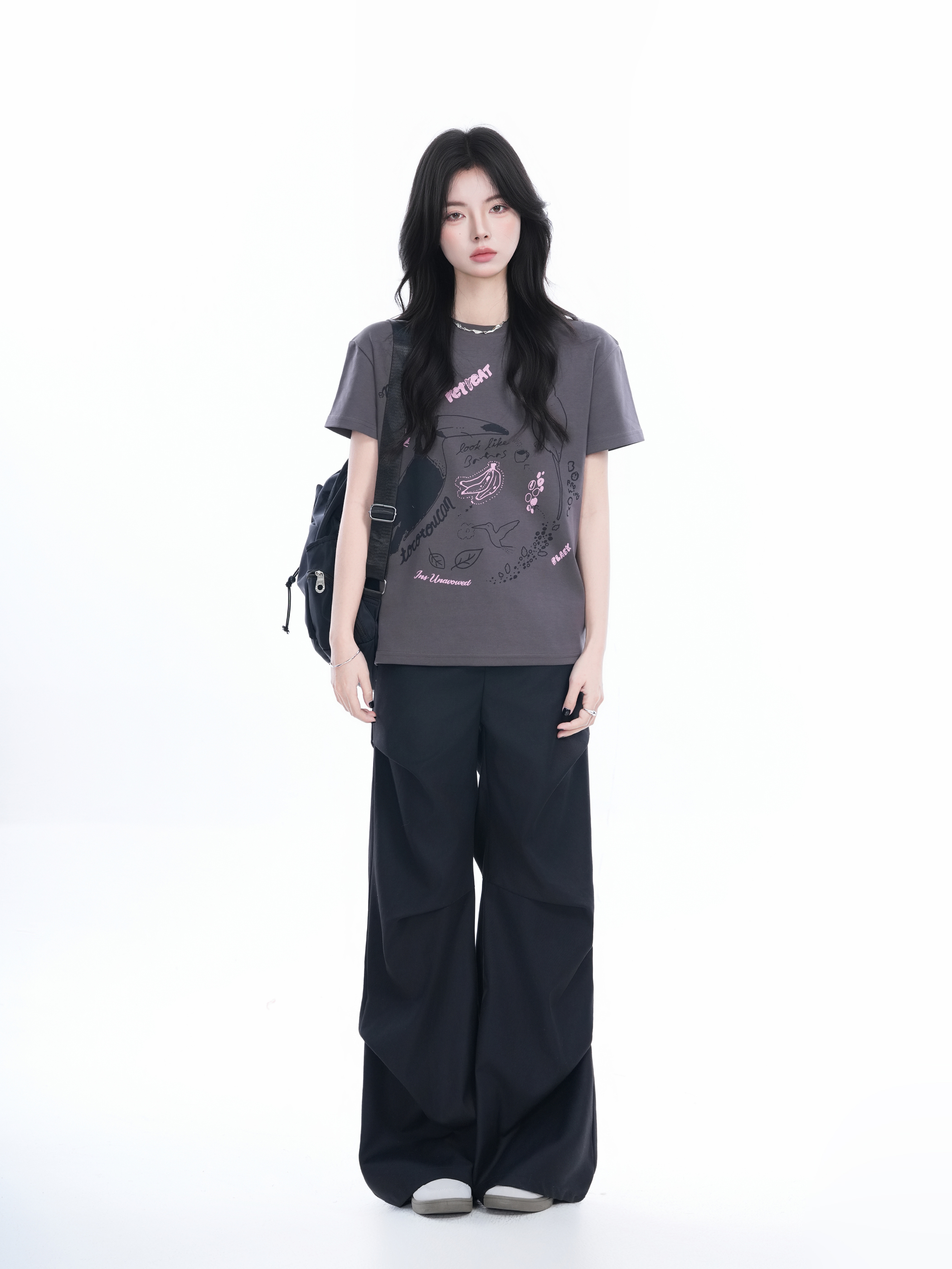 Trendy American Retro Short-Sleeve Cropped T-Shirt for Women – Stylish Petites, Y2K Fashion Essential