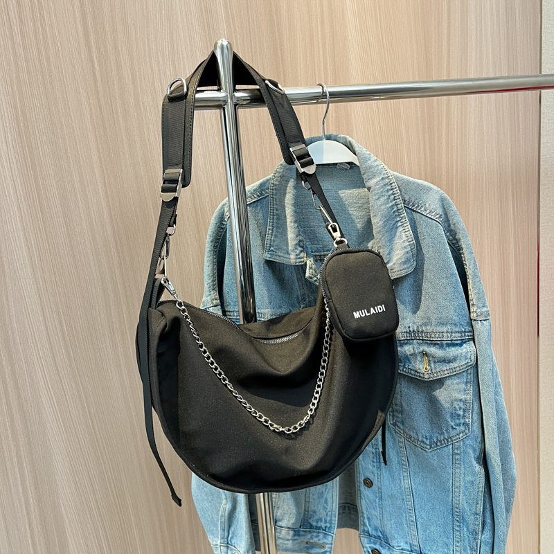 Trendy Purple Women's Large Capacity Crossbody Bag - Versatile Sports Casual Underarm Dumpling Style for 2025 Fashion