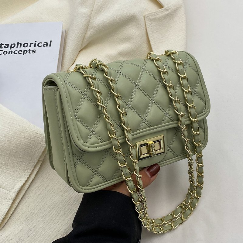 Trendy Women's Chain Shoulder Bag - Spring Summer 2025 Versatile High-End Small Square Bag for Fashion Forward Styles