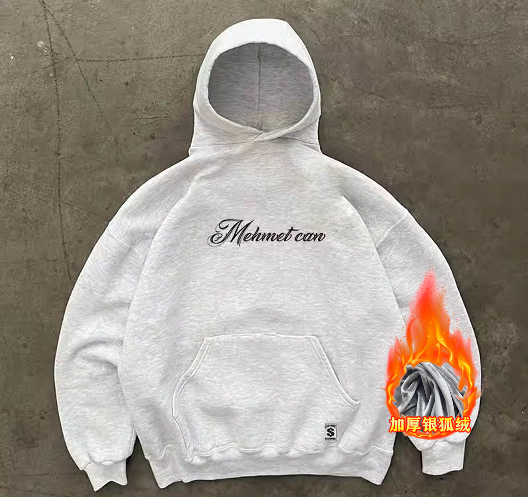 Unisex 400g Heavyweight Cursive English West Coast Hoodie for Charity - Casual Streetwear, Trendy for 90s and Y2K Styles