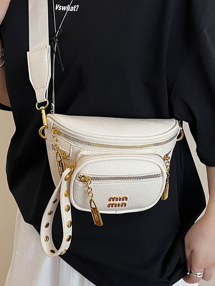 Versatile Korean-Style Wide-Strap Crossbody Saddle Bag for Women - High-End Fashionable Travel Bag for Summer 2025