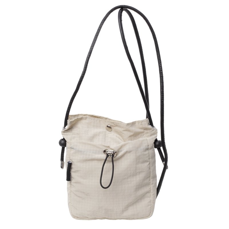 Versatile Nylon Canvas Mini Crossbody Bag - Casual Vertical Phone Bag & Headphone Holder - Trendy Minimalist Shoulder Bag