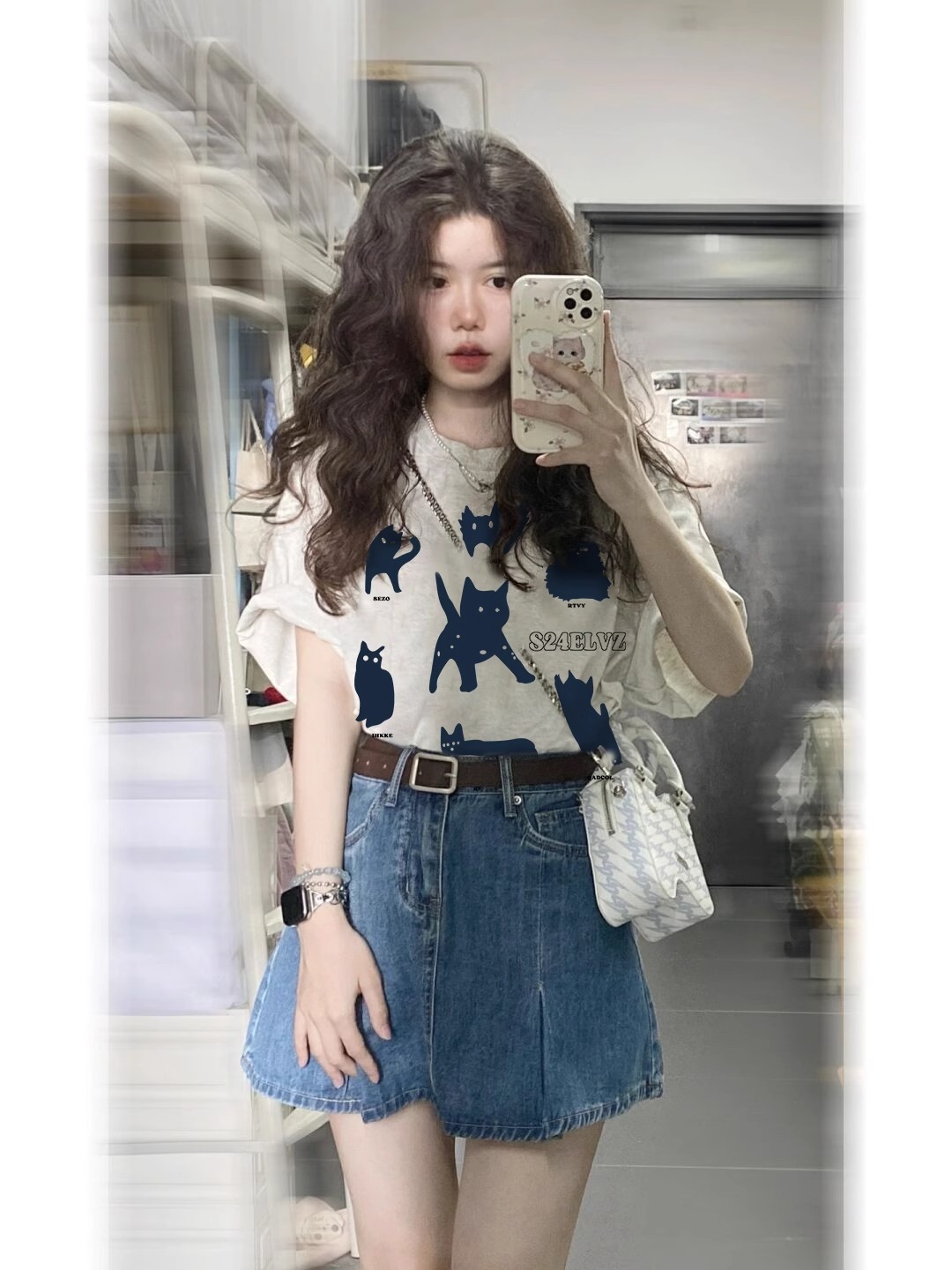 Vintage-Inspired Pure Cotton Loose Fit Short Sleeve T-Shirt for Men and Women, Plus Size, Niche Half-Sleeve Trendy Top