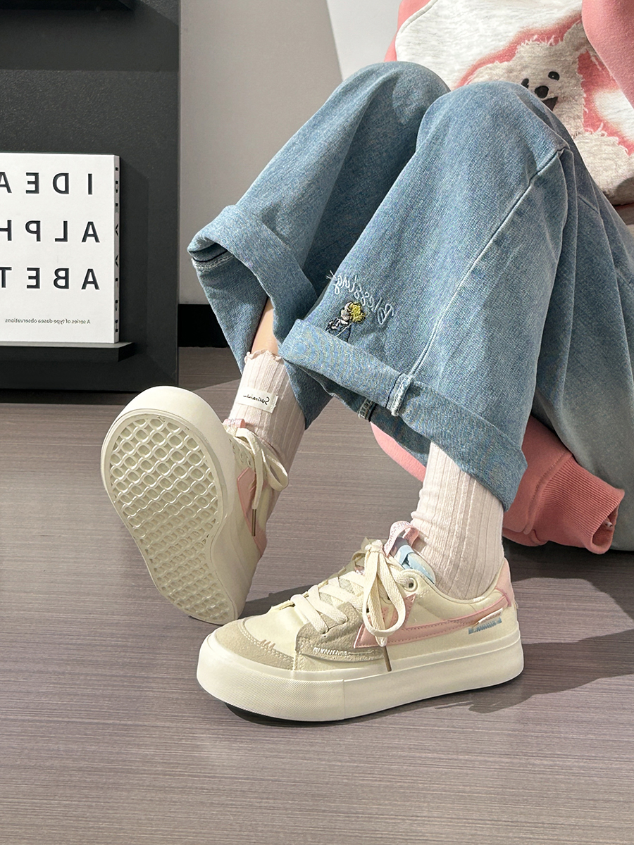 Women's Breathable Canvas Sneakers - Soft Sole, Versatile White Summer Shoes for Casual Youthful Style