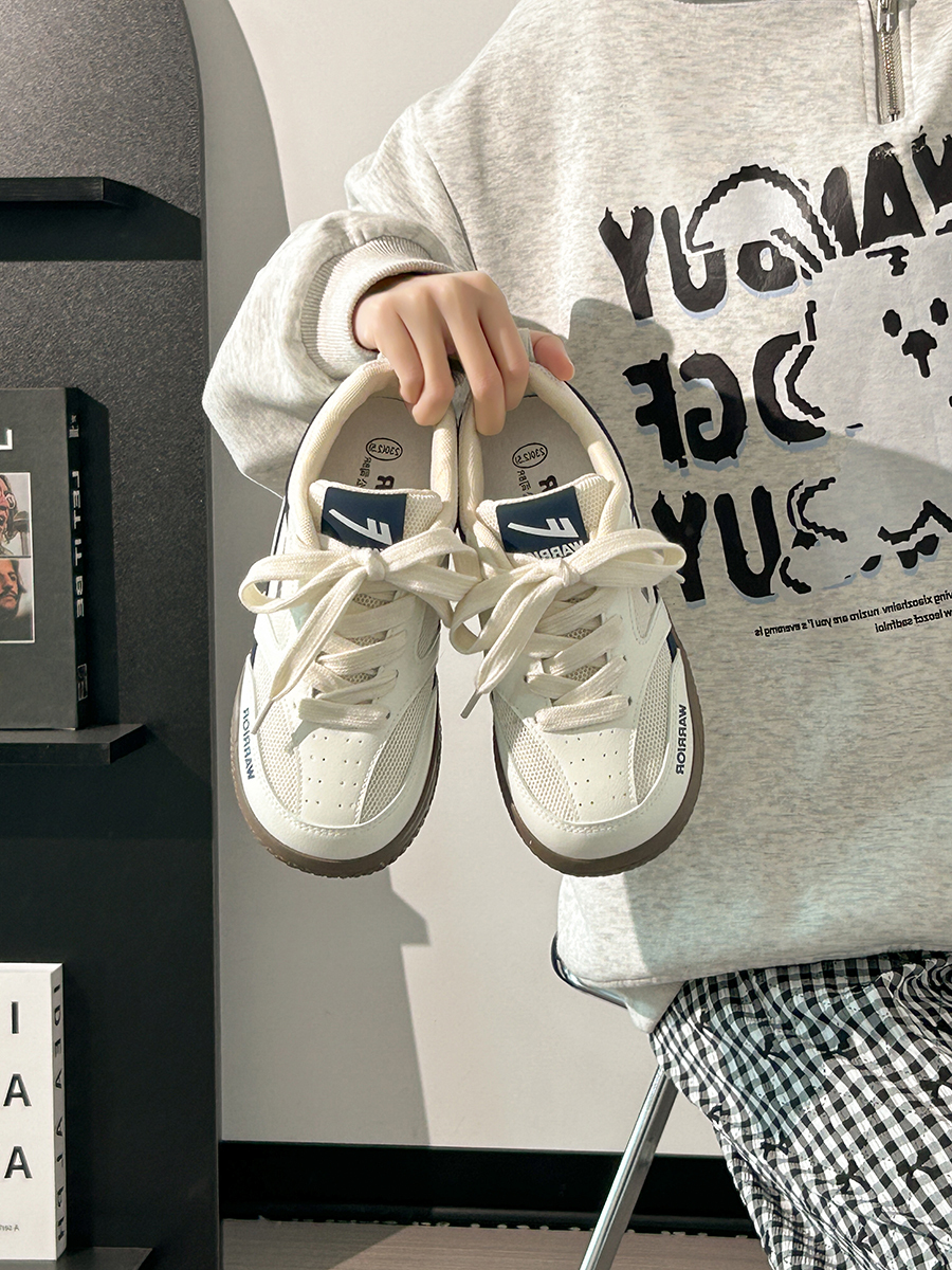 Women's Breathable Mesh Training Shoes, Summer White Sneakers, Original Design Canvas Sneakers for Style and Comfort