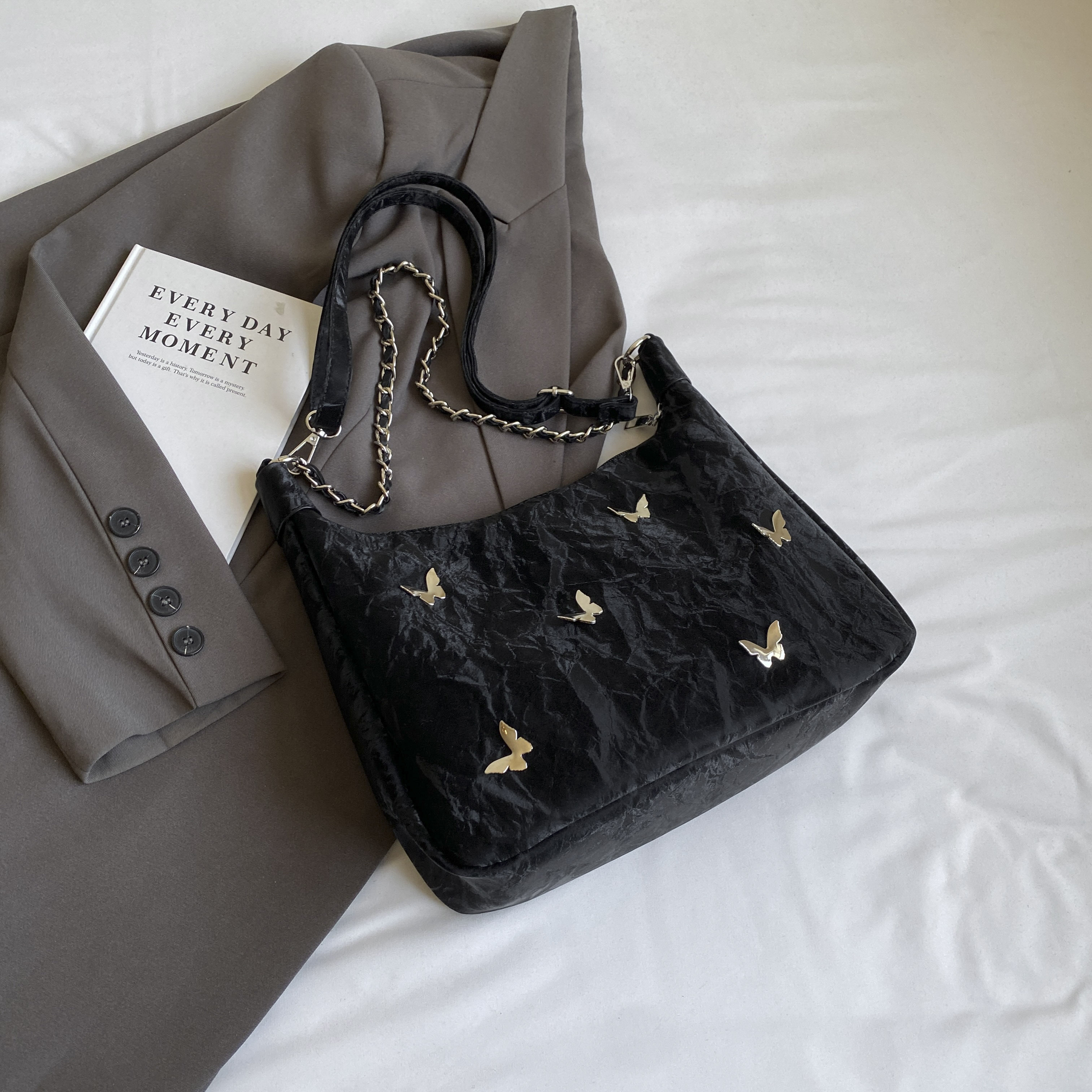 Women's Butterfly Crossbody Bag - Trendy Summer Shoulder Bag, Large Capacity Commuter Bag for 2025 Fashion