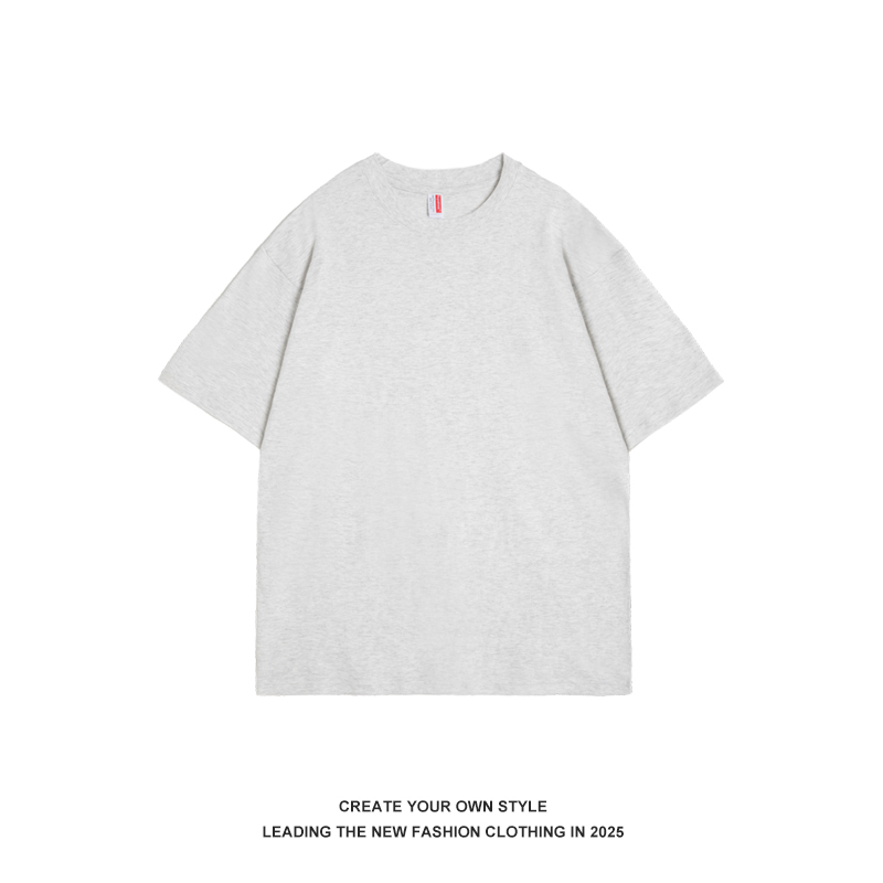Women's Casual Solid Color Pure Cotton Short Sleeve T-Shirt – Versatile Loose Fit Summer Top for 2025, Perfect for Y2K Style
