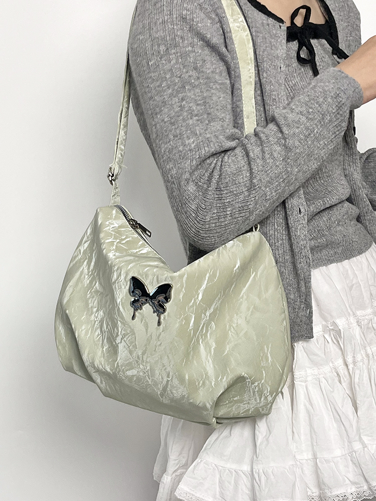 Women's Fresh Retro Tote Bag - Casual Commuting Shoulder Crossbody Bag for 2025, Chic Niche Design
