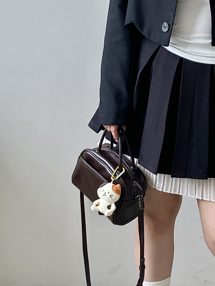 Women's High-End Retro Boston Bag - Lightweight Korean Style Crossbody Shoulder Handbag for 2025 Fashion