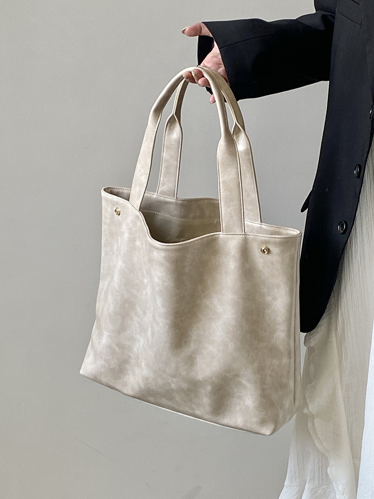 Women's Large Capacity Casual Tote Bag - Korean Style Commuter Handbag, Chic Design for Everyday Use