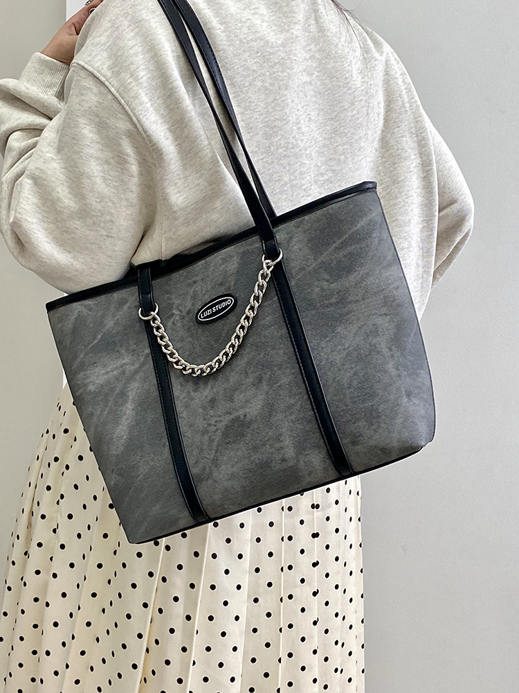 Women's Large Capacity High-End Tote Bag - Spring Summer Deer Design Shoulder Handbag for 2025 Fashion