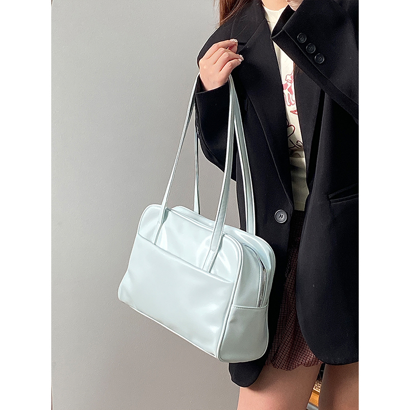 Women's Large Capacity Shoulder Tote Bag - Spring/Summer Fresh Design for Commuting, Trendy Niche Style 2025