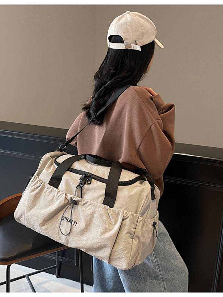 Women's Large Capacity Travel Sports Gym Bag - Lightweight Portable Hand-Held Shoulder Crossbody Luggage