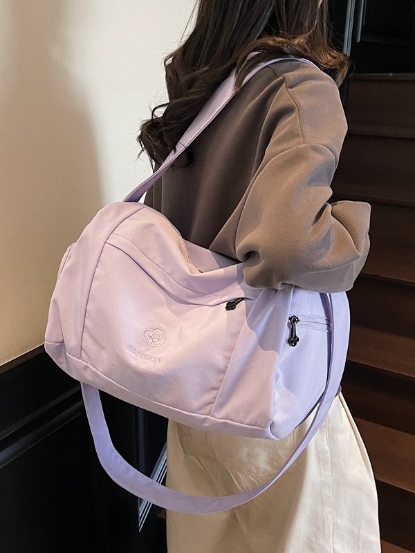 Women's Lightweight Fitness Sports Bag - Large Capacity Commuting Shoulder Crossbody Bag for Travel and Short Trips