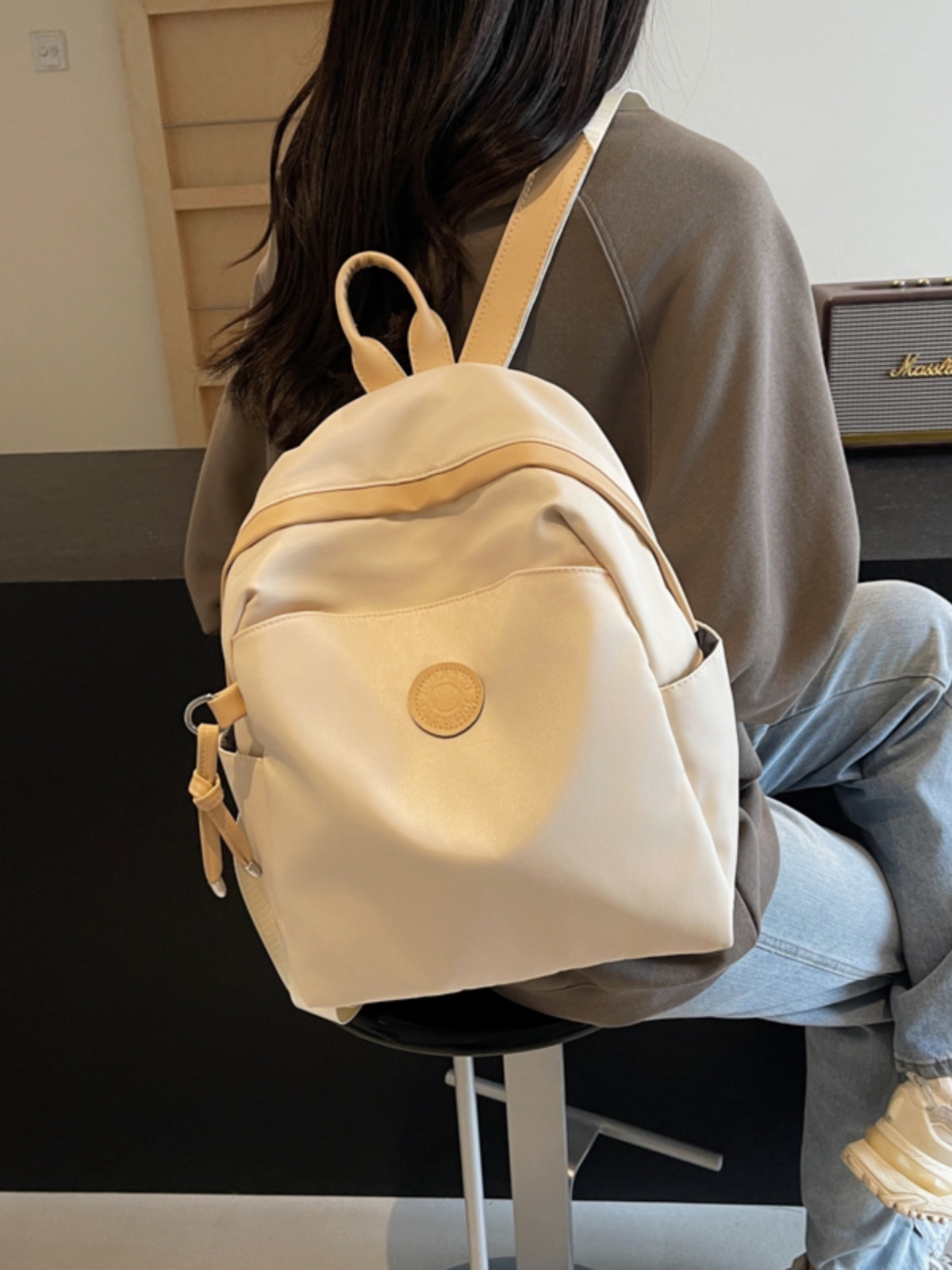 Women's Lightweight Travel Backpack - Casual Small Versatile Shoulder Bag for Commuting, School, and Hiking Adventures