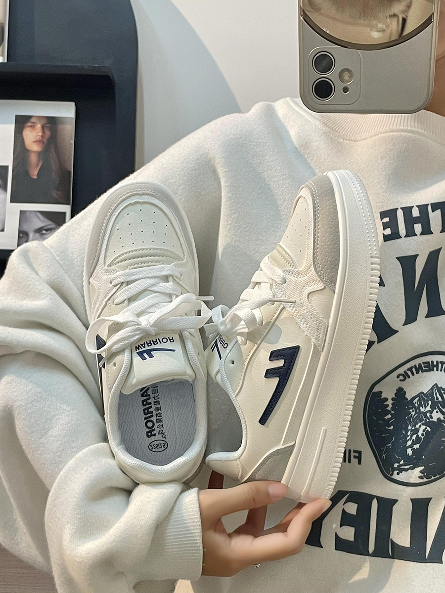 Women's Little White Sneakers - 2025 Spring/Summer Korean Style Casual Shoes for Students, Versatile INS Sports Footwear
