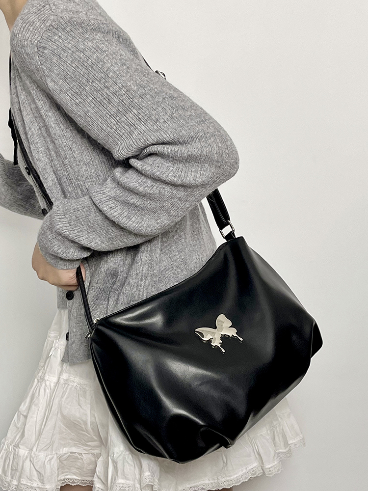 Women's Retro Large-Capacity Tote Bag - Versatile Shoulder & Crossbody Design for Commuting - 2025 Trendy Style