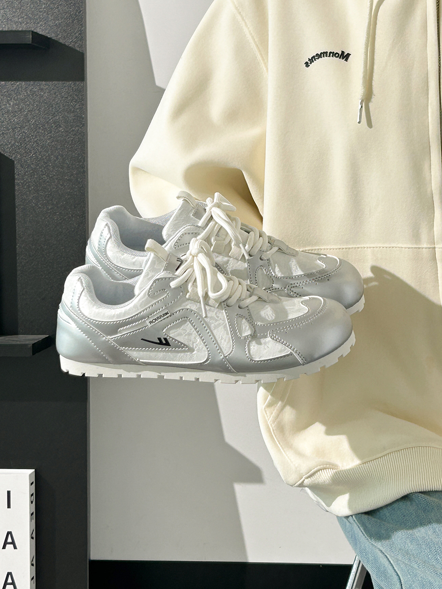 Women's Summer Ballet-Style Breathable Soft-Soled White Sneakers - Trendy Korean Design