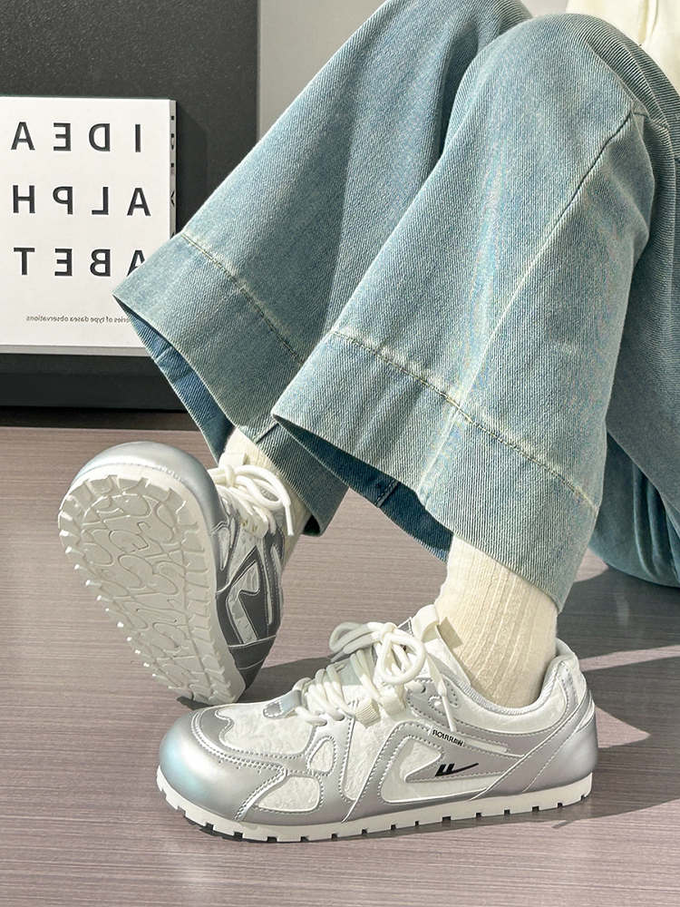 Women's Summer Ballet-Style Breathable Soft-Soled White Sneakers - Trendy Korean Design