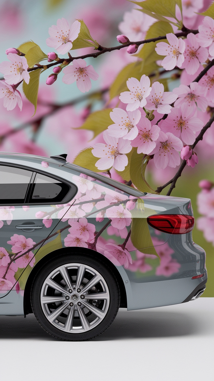 Cherry Blossom Car Wrap: Elevate Your Ride's Aesthetic outfit idea
