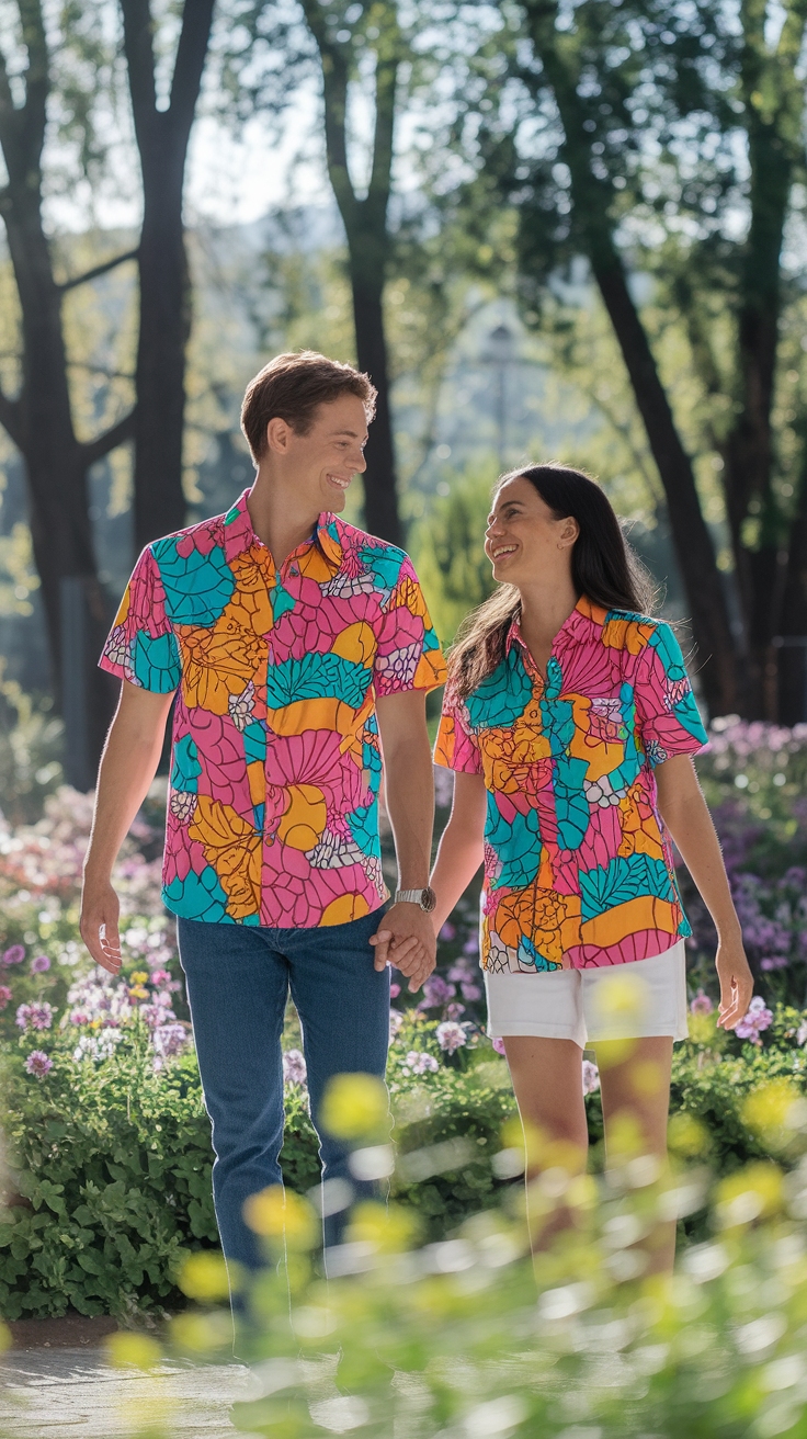 Couples Matching Shirts: Coordinated Fashion Statements outfit idea