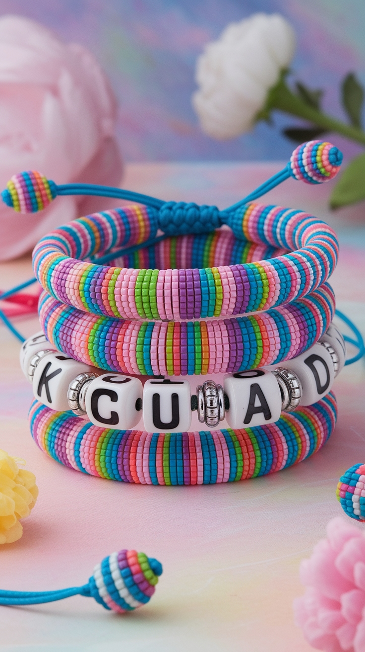 Kandi Matching Bracelets: Perfect for Festivals and Friends outfit idea