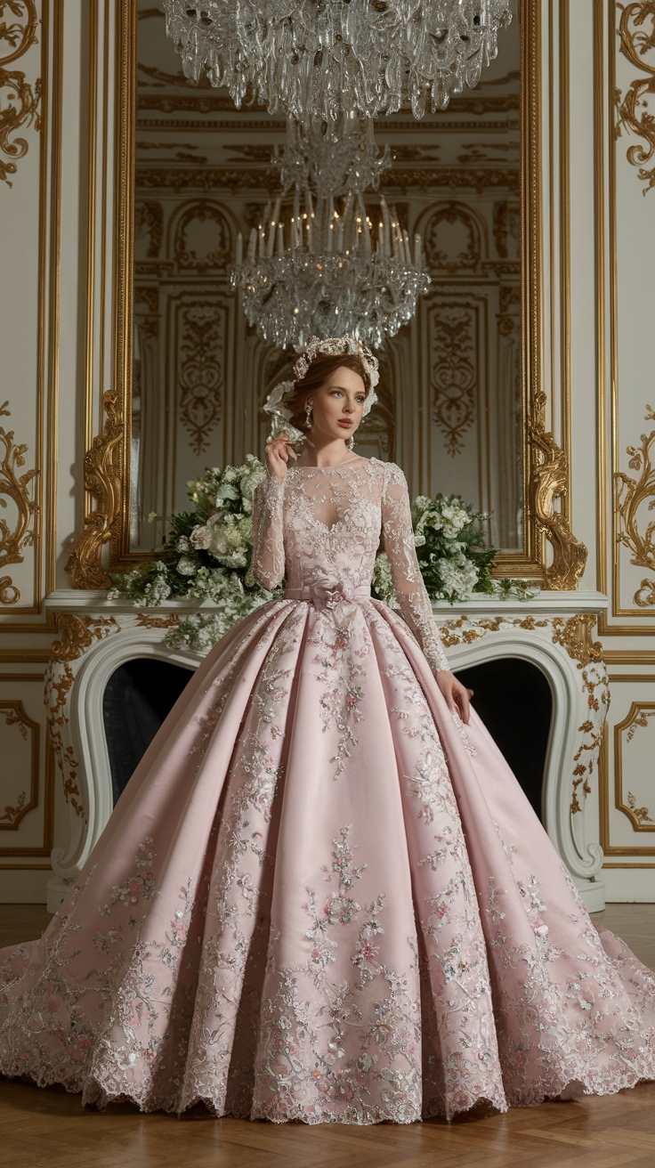 Rococo Wedding Dress: Elegant Styles for a Vintage Look outfit idea