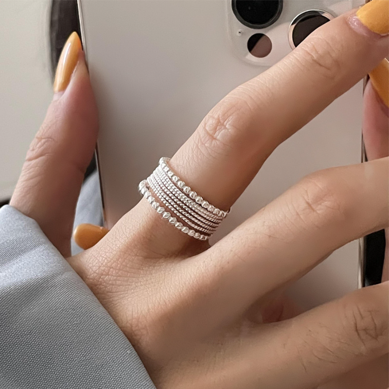 2025 New Style 3D Bubble Bow Ring for Women, Korean Niche Design, Trendy Open Finger Ring, Versatile Fashion Accessory