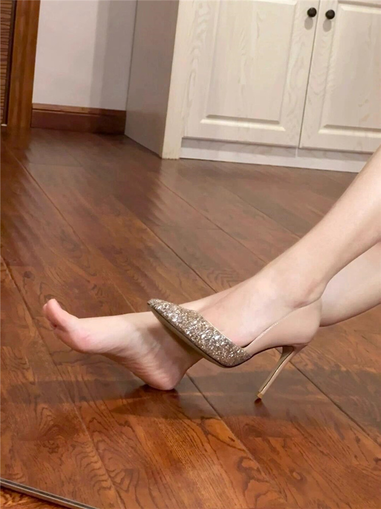 2025 Sequin Patchwork High Heels for Women - Trendy Party Shoes, Stylish Evening Footwear