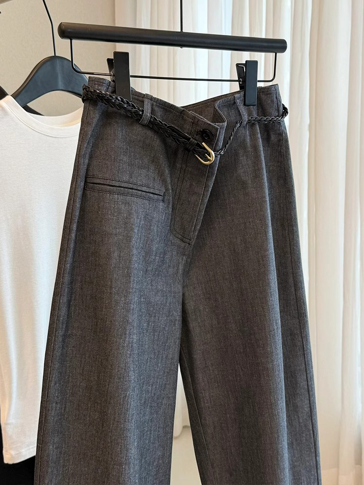 2025 Summer Plus Size High-Waisted Loose Wide-Leg Jeans for Women - Versatile Pear-Shaped Commuter Trousers